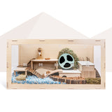 Niteangel Cage Front Opening Wooden Color Small (80X42X49cm)