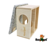 Rodipet +GRANiT House BURQiN for Pet Rodents (16.5x18x9cm)