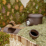 Niteangel Purple Sand Ceramic Tower Hideout (12.5x12.5x12cm)