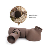 Niteangel Purple Sand Ceramic Tunnel Large (14.5cm Length x 7cm Internal Diameter)