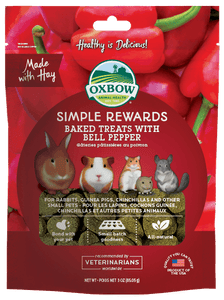 Oxbow Simple Rewards Baked Treats with Bell Pepper (3oz)