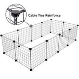 Hoppy Lapin C & C Frame 9-By-9 Black Metal Grid Set (35x35cmx16pcs + 22 connectors)