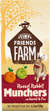 Supreme Tiny Friends Farm Russel Rabbit Munchers With Carrot & Pea (120g)