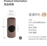 Niteangel Purple Sand Ceramic Tunnel Small (14.5cm Length x 5.8cm Internal Diameter)