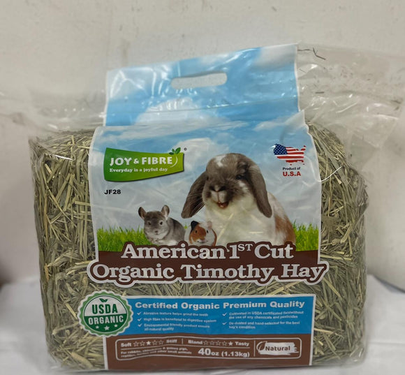 Joy & Fibre American 1st Cut Organic Timothy Hay (40oz)