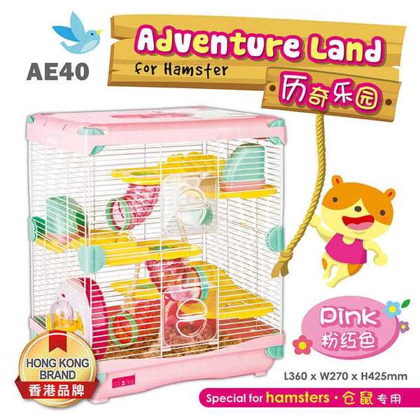 Alice Adventure Land For Hamster Pink Large 36x27x42.5cm