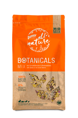 Bunny Nature Botanicals Mid Mix Daisies & Red Clover Flowers (120g)