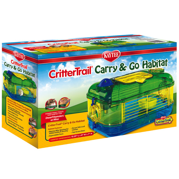 Kaytee CritterTrail Carry & Go Travel Habitat (31.7x20.3x19cm)