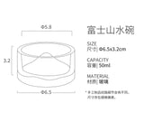 Niteangel Mt Fuji Water Bowl (6.5x6.5x3.2cm)
