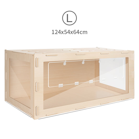 Niteangel Cage Front Opening Wooden Color Large (124X54X64cm)