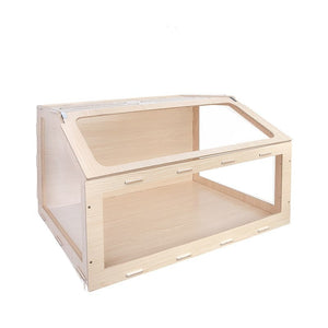 Niteangel Cage Oblique Opening Wooden Color Medium (100X55X55cm)