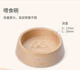 Niteangel Wooden Treat Bowl Broad Base Small (ø8x2.4cm)