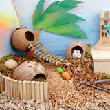 Niteangel Coconut Shell Hideout Standing (13x13x13cm)