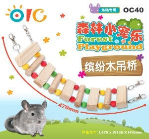 OIC Forest Playground - Colorful Wood Bridge