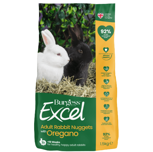Burgess Excel Adult Rabbits Nuggets With Oregano (1.5kg)