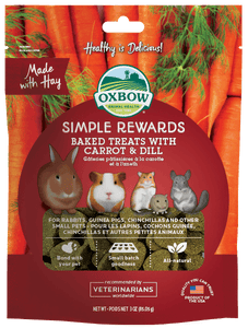 Oxbow Simple Rewards Baked Treats with Carrot & Dill (3oz)