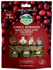 Oxbow Simple Rewards Baked Treats with Cranberry (3oz)