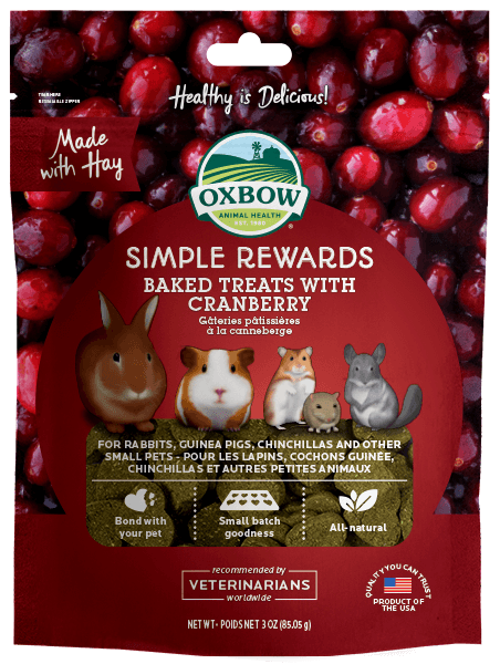 Oxbow Simple Rewards Baked Treats with Cranberry (3oz)
