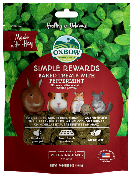 Oxbow Simple Rewards Baked Treats with Peppermint (3oz)