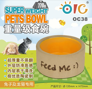 OIC Super Weight Pets Bowl (135mm Diameter, 70mm Height)