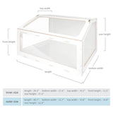 Niteangel Cage Oblique Opening Wooden Color Medium (100X55X55cm)