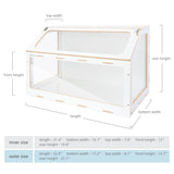 Niteangel Cage Oblique Opening Wooden Color Small (80X40X50cm)