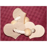 Funny Bunny Toy Wooden Heart Ring Toss From Binky Bunny