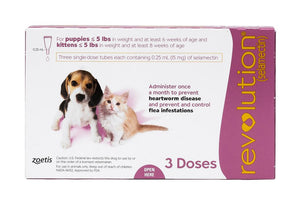 Revolution for Dogs, Cats under 5lb and Rabbits (3 Doses of 15mg)